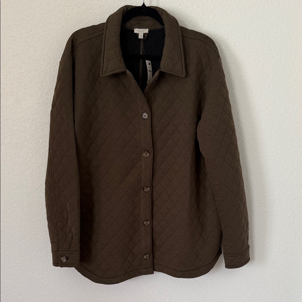 Talbots “Shacket” Style Quilted Jacket - Sz L - NWT